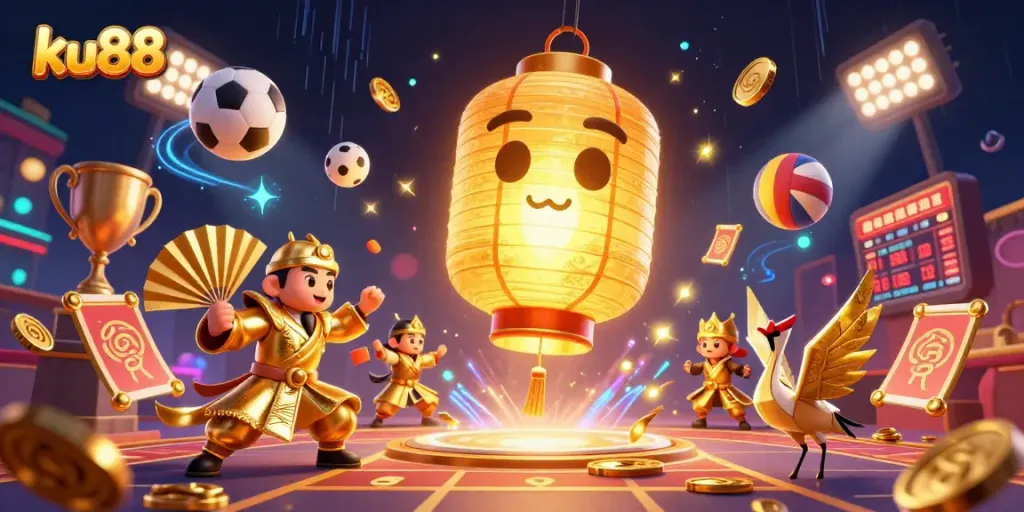 Engage with ku88's vibrant casino atmosphere featuring dynamic sports elements and rich 3D visuals.