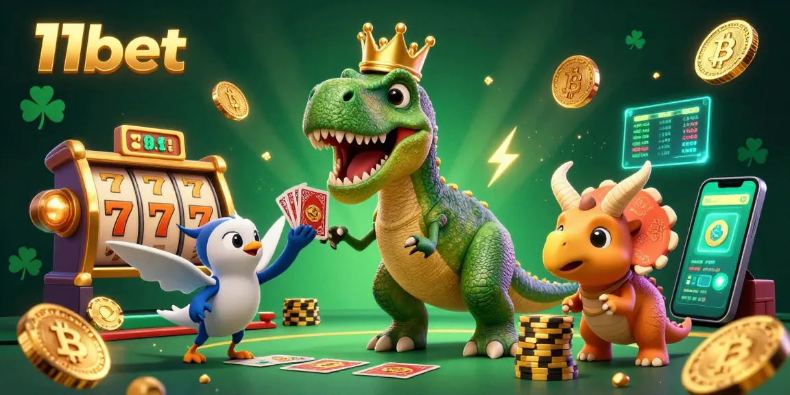 Experience thrilling casino action with 11bet featuring vibrant characters and dynamic gaming elements.