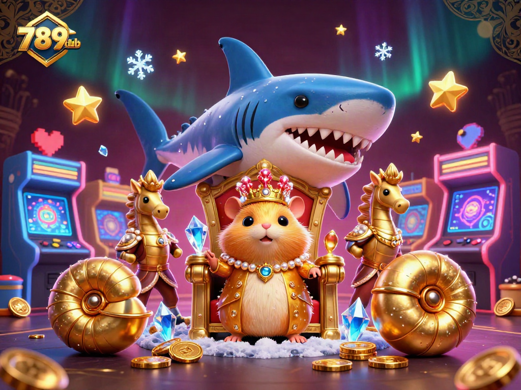 Experience the excitement of 789club with animated casino elements showcasing vibrant gameplay and dynamic royal characters.