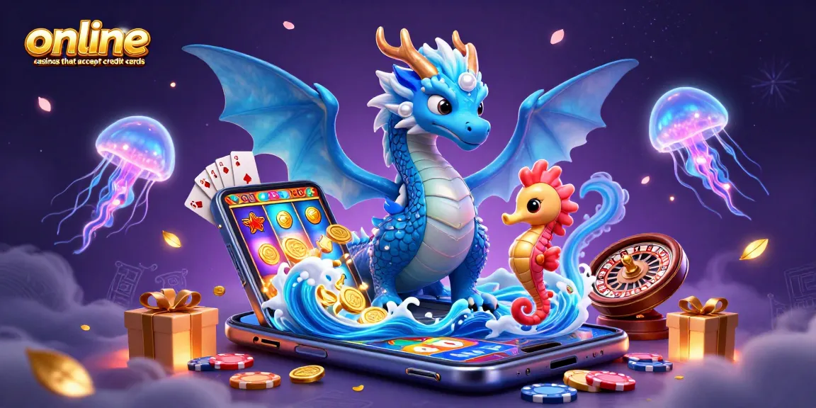 Explore online casinos that accept credit cards with exciting gaming elements and vibrant characters.