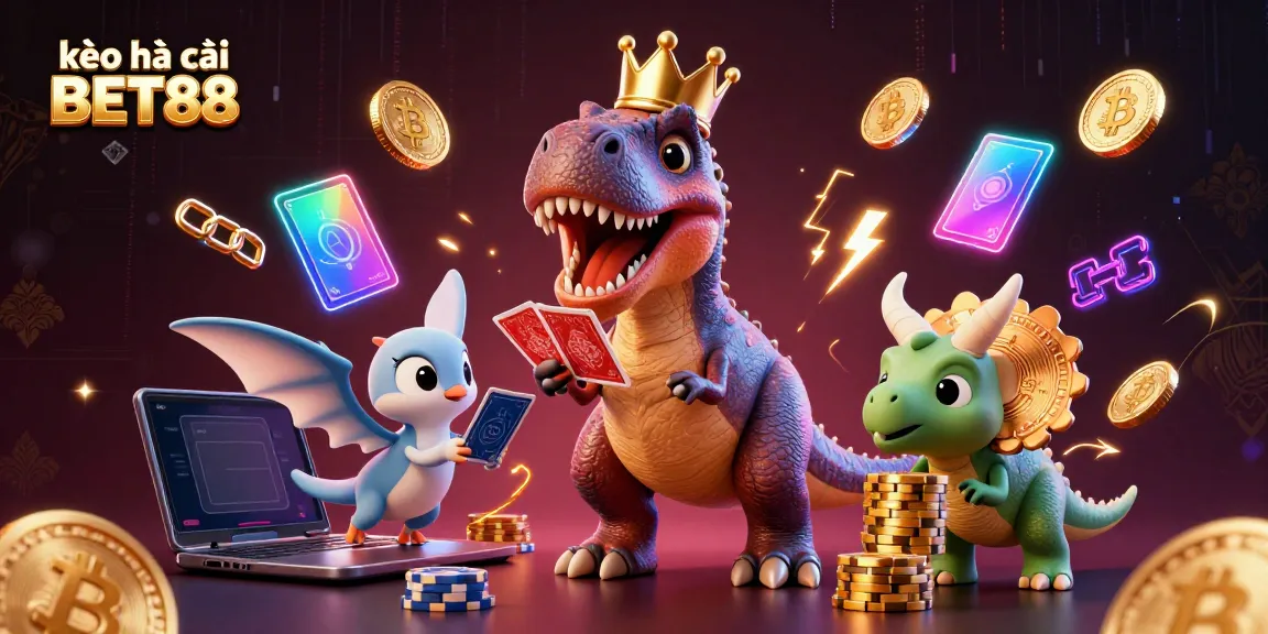 Engage with exciting games and promotions at kèo nhà cái BET88 with vibrant characters and dynamic elements.