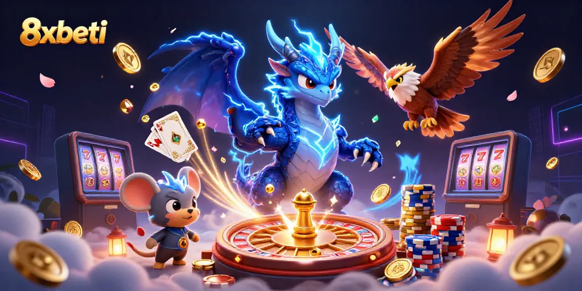 Experience thrilling play at 8xbeti with electrifying games, vibrant characters, and dazzling casino elements.