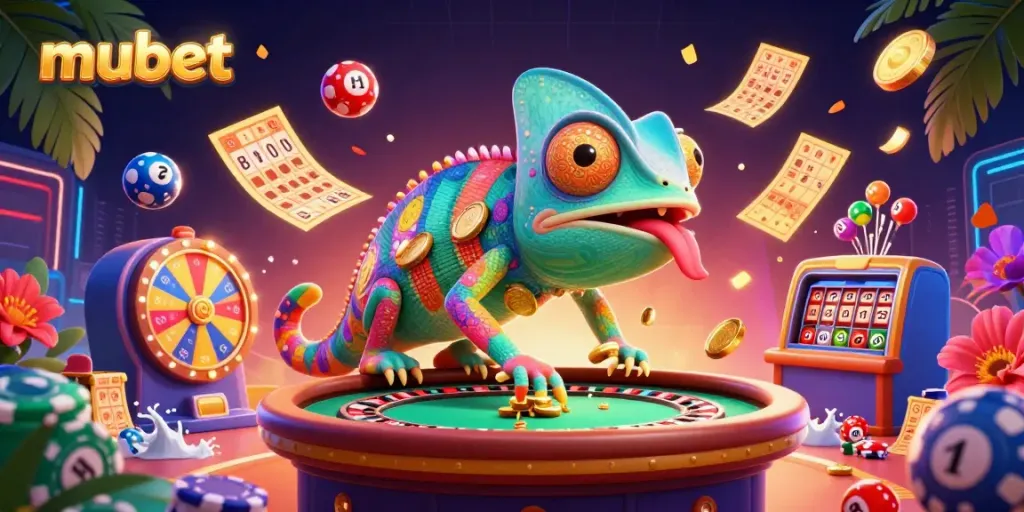 Engage in thrilling play at mubet's vibrant casino, featuring dynamic games and colorful elements.